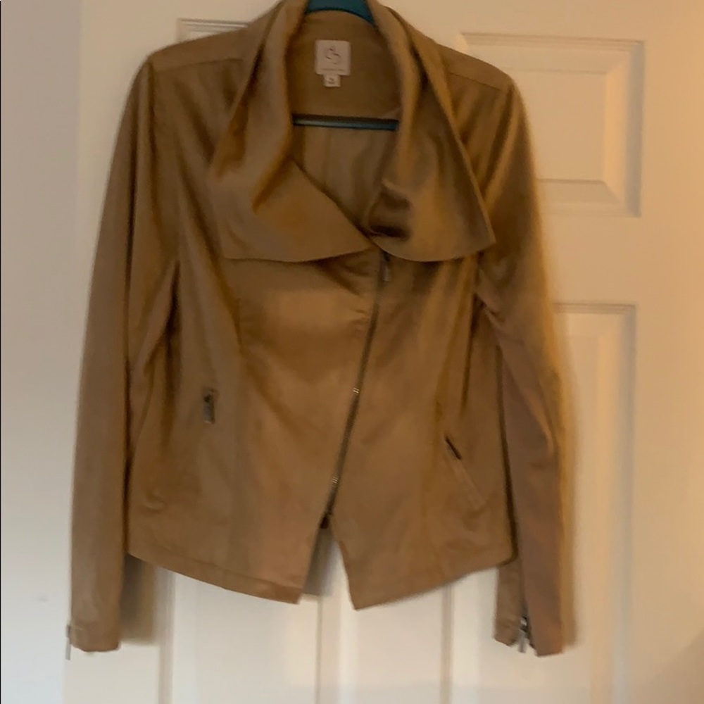 Vegan Khacki Suade Jacket